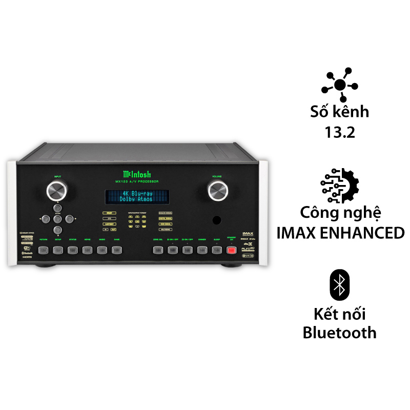 Pre amply McIntosh MX123, 13.2 Kênh, Có Bluetooth