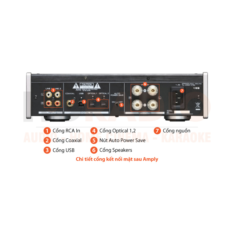 Chú thích Amply TEAC AI-501DA
