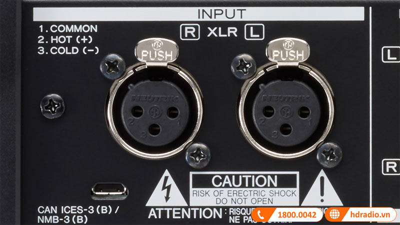 Đầu vào cân bằng XLR