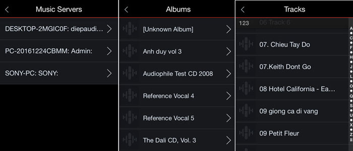 Chơi nhạc từ ổ NAS hoặc máy tính qua Wi-Fi 