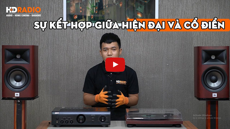 nghe thu dan nghe nhac su dung Ampli Denon PMA-600NE