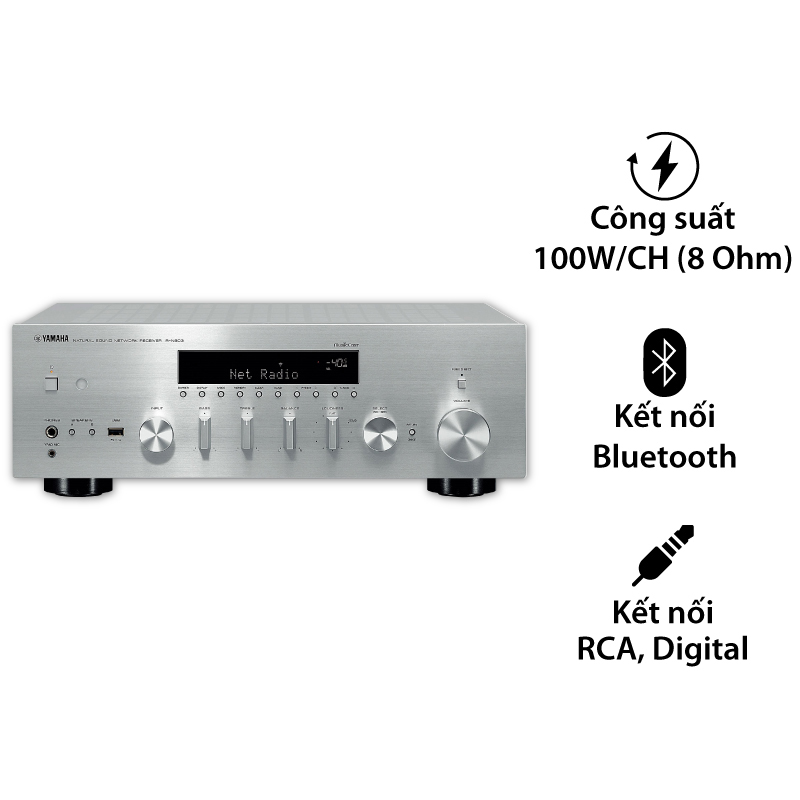 Amply Yamaha R-N303, 2 Kênh, 100W/CH (8Ohms), Có Bluetooth, Optical