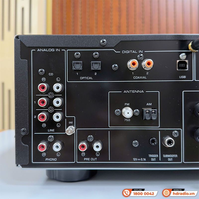 Amply Yamaha R-N800A, 2 Kênh, 120W/CH (6Ohm), Phono, Optical, Bluetooth, Wifi, Airplay-8