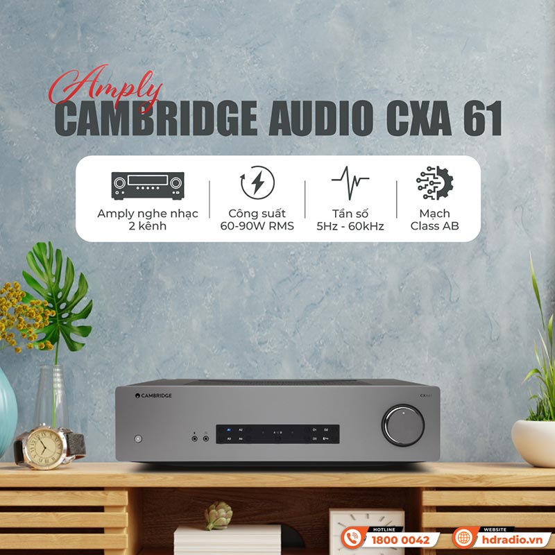 tính năng Amply Cambridge CXA 61
