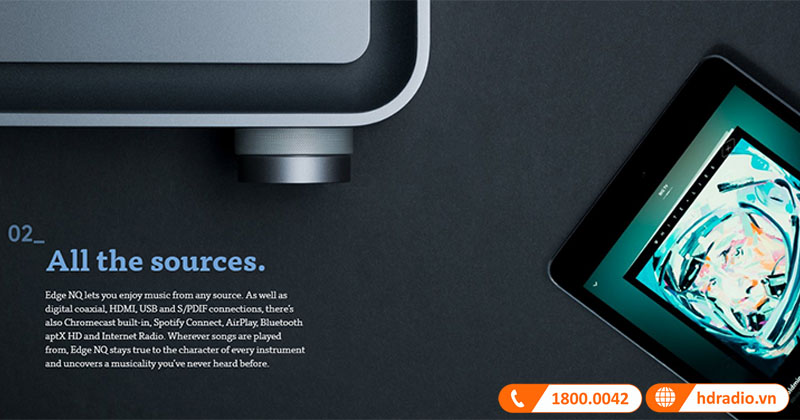 cho bạn thưởng thức âm nhạc từ mọi nguồn