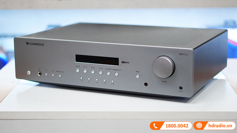 Amply Cambridge Audio AXR100 thiết kế nhỏ gọn 