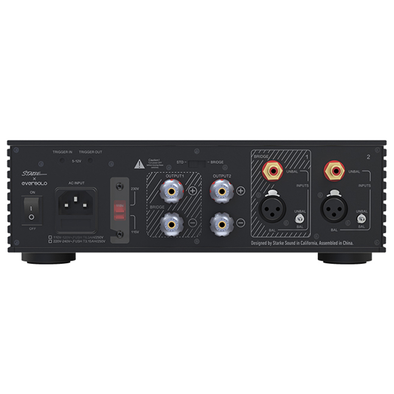 Power Amply Eversolo AMP-F2, 2 Kênh, 145W RMS/CH ở 8 Ohms, Optical, Coaxial, XLR, USB, HDMI-4