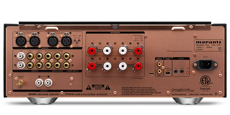 mặt sau của Amply Marantz PM-10