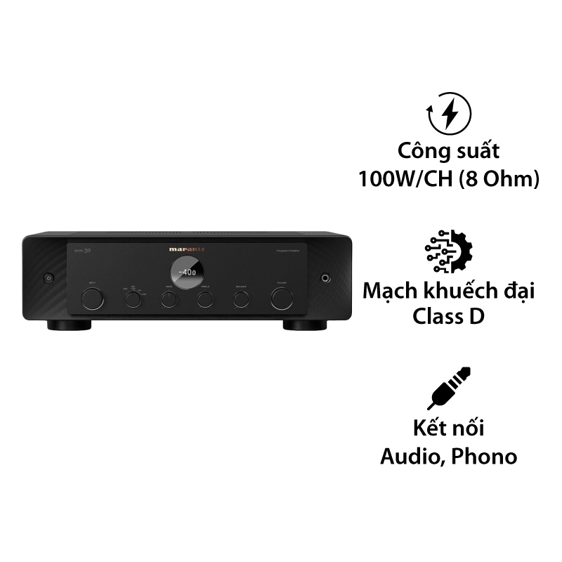 Amply Marantz MODEL 30, 2 Kênh, 100W/CH (8 Ohm)