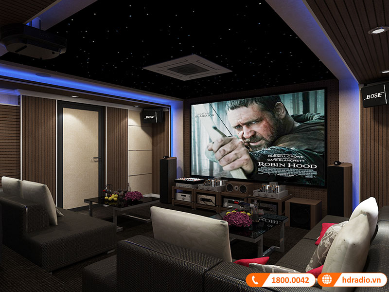 Thiết kế phòng chiếu phim tại 240 Âu Cơ