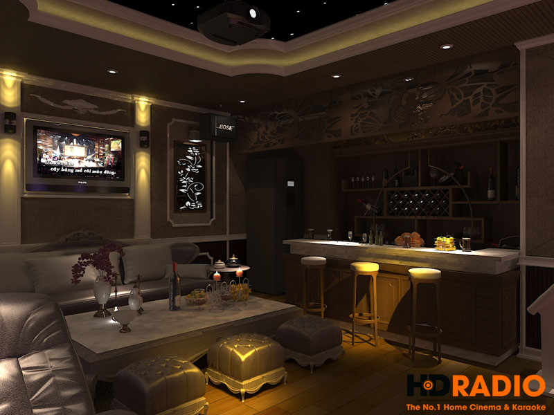 Thiết kế phòng chiếu phim gia đình - Hình 2
