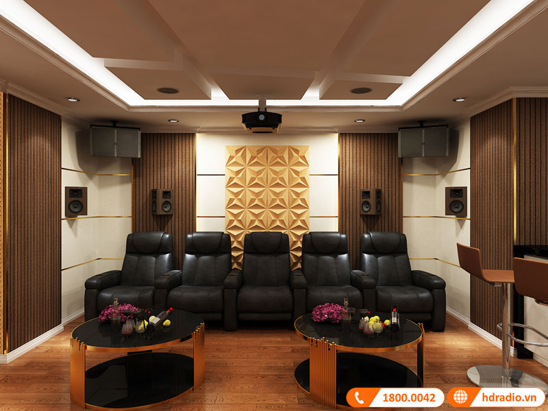 Thiết kế phòng chiếu phim gia đình biệt thự Green Pearl 378 Minh Khai Thiết kế phòng chiếu phim gia đình biệt thự Green Pearl 378 Minh Khai