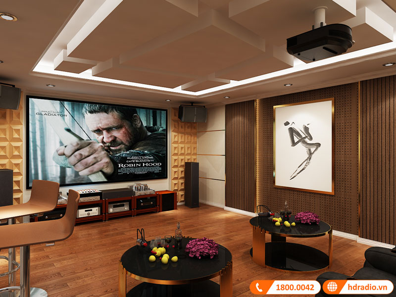 Thiết kế phòng chiếu phim gia đình biệt thự Green Pearl 378 Minh Khai Thiết kế phòng chiếu phim gia đình biệt thự Green Pearl 378 Minh Khai