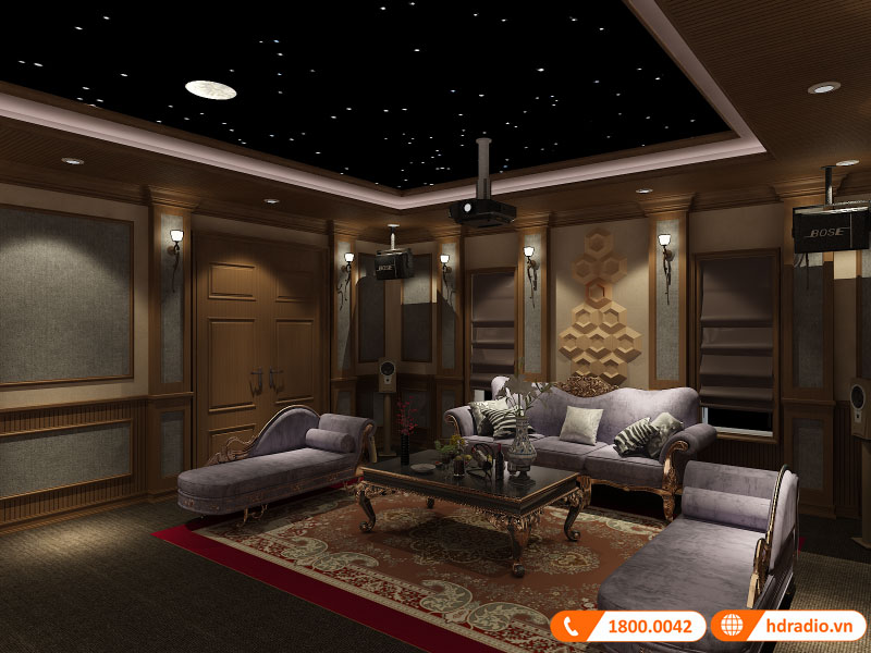 Thiết kết phòng chiếu phim gia đình anh Phú La Khê Hà Đông Thiết kết phòng chiếu phim gia đình anh Phú La Khê Hà Đông