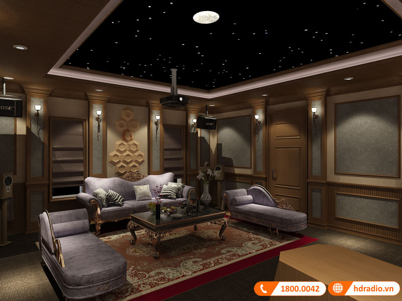 Thiết kết phòng chiếu phim gia đình anh Phú La Khê Hà Đông Thiết kết phòng chiếu phim gia đình anh Phú La Khê Hà Đông