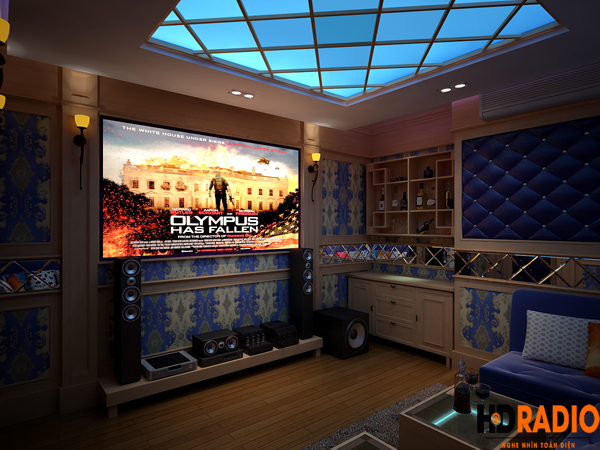 thiết kế phòng chiếu phim 3D gia đình tại trần duy hưng hà nội