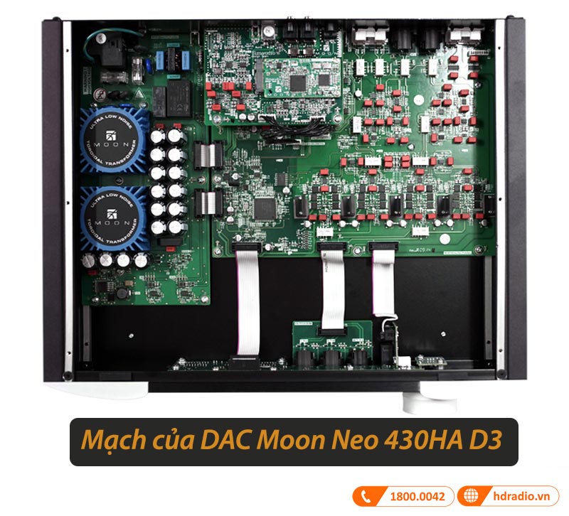Mạch xử lý của DAC Moon Neo 430HA D3