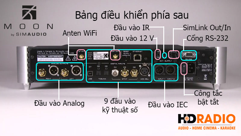 Bang dieu khien sau DAC Moon 680D