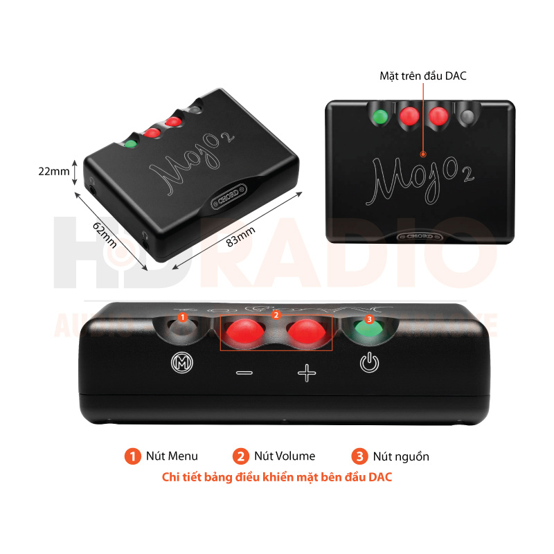 Chú thích DAC Chord Mojo 2