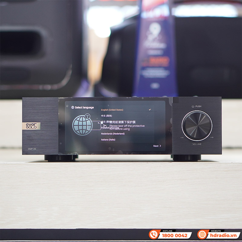 Music server Eversolo DMP-A6, Preamp, DACES9038Q2M, Network Streamer, Bluetooth, 4GB DDR kết hợp 32GB eMMC-1