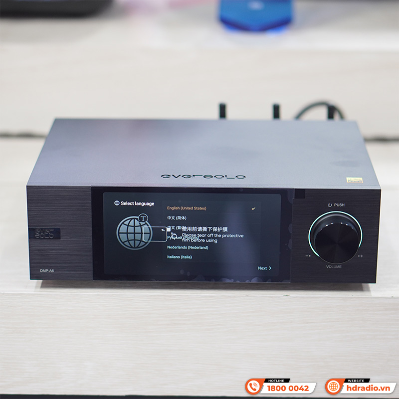 Music server Eversolo DMP-A6, Preamp, DACES9038Q2M, Network Streamer, Bluetooth, 4GB DDR kết hợp 32GB eMMC-10