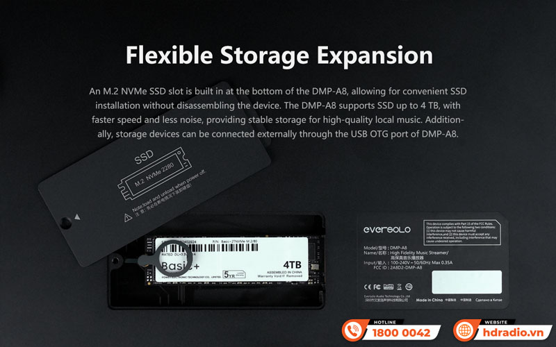 Music server + Network Player + DAC Eversolo DMP-A8