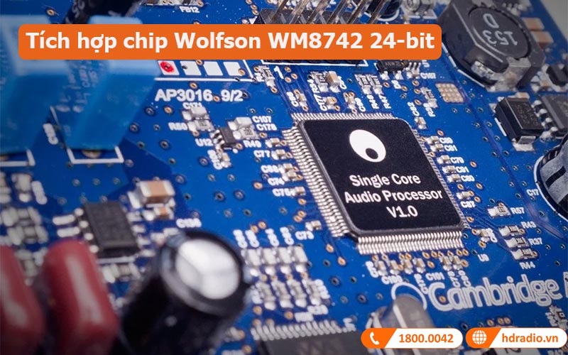 DAC + Headamp Cambridge Audio DacMagic 100 tích hợp Wolfson WM8742 24-bit