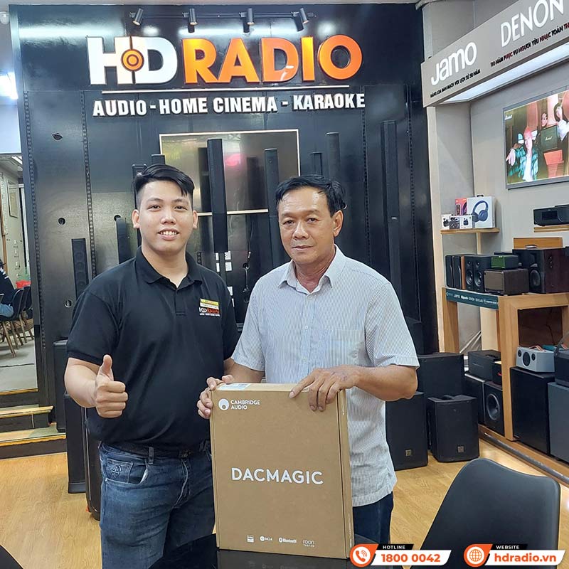 khách hàng mua DAC Cambridge Audio DacMagic 200M chính hãng tại hdradio