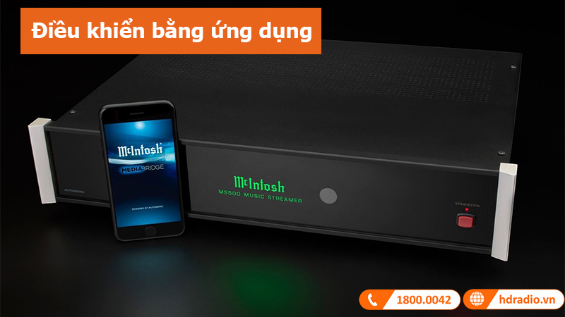 Streaming Audio Player McIntosh MS500 điều khiển bằng ứng dụng 