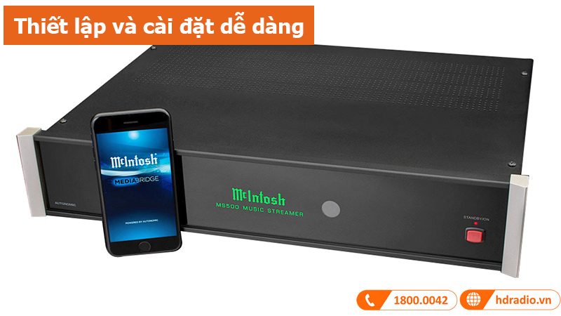 Streaming Audio Player McIntosh MS500 thiết lập và cài đặt dễ dàng