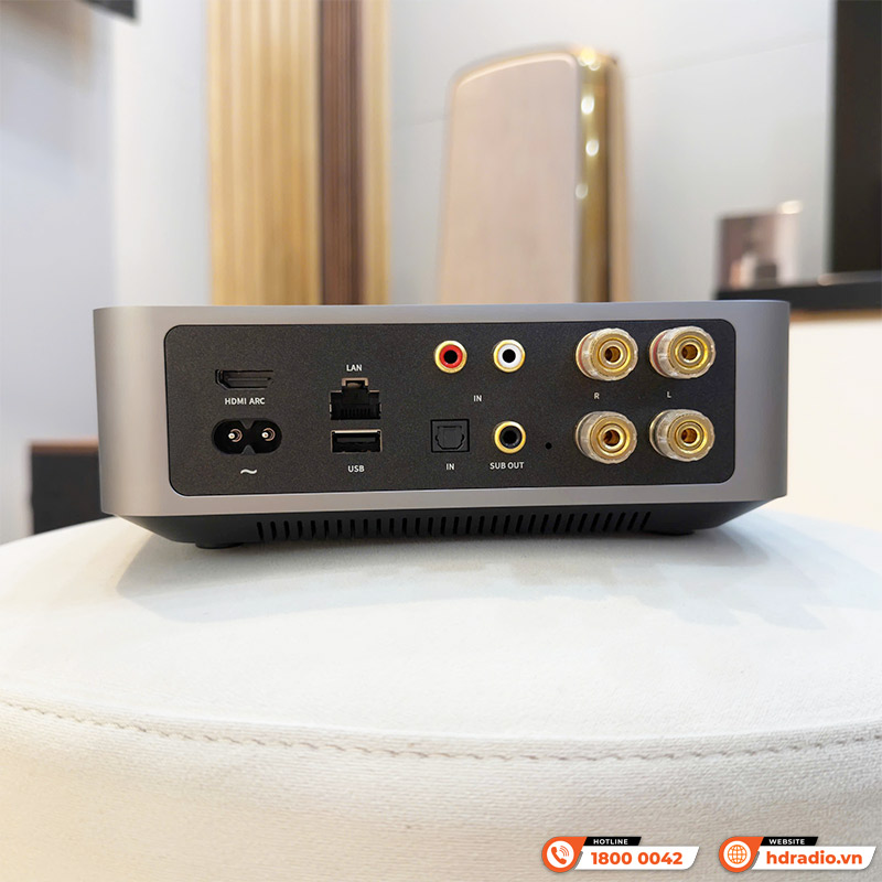 Amply WiiM Amp Pro, 2 kênh, 60W/kênh ở 8ohm 120W/CH ở 4ohm, DAC ESS ES9038Q2M, Network Streamer, Bluetooth-3