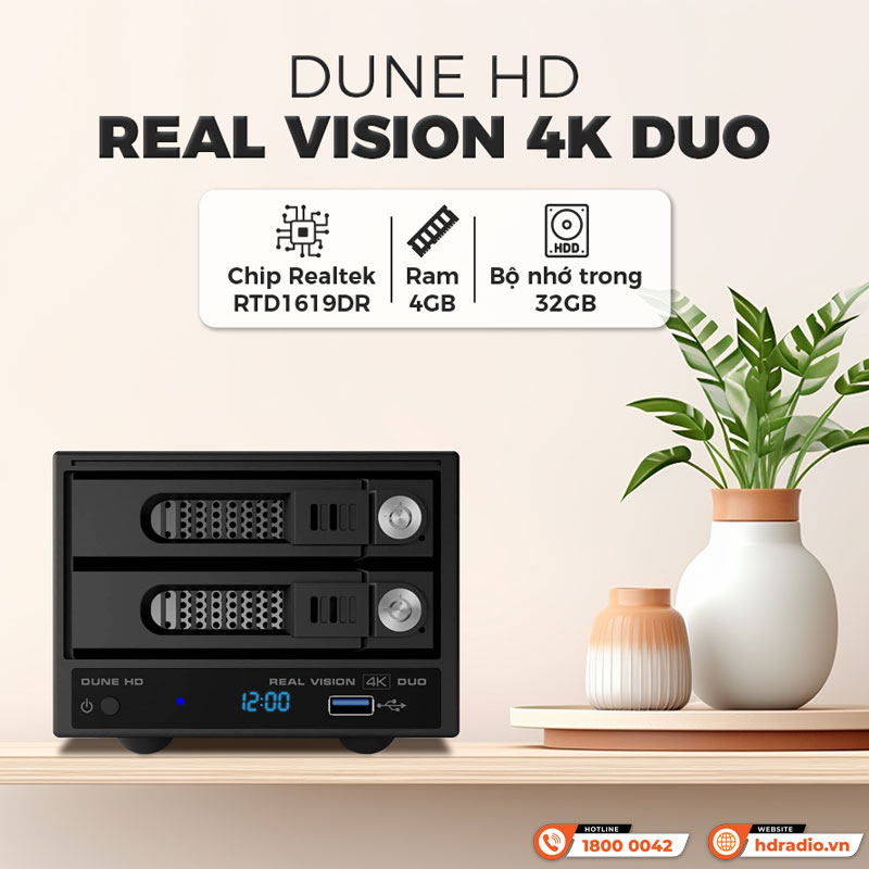 Tính năng Đầu Dune HD Real 4K Vision Duo