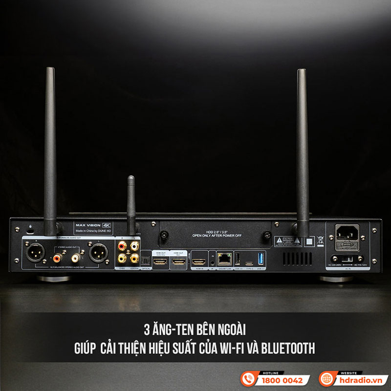 Đầu Dune HD Max Vision 4K, Android 9.0, Phát 4Kp60 HDR, 3D, Dolby Vision-9