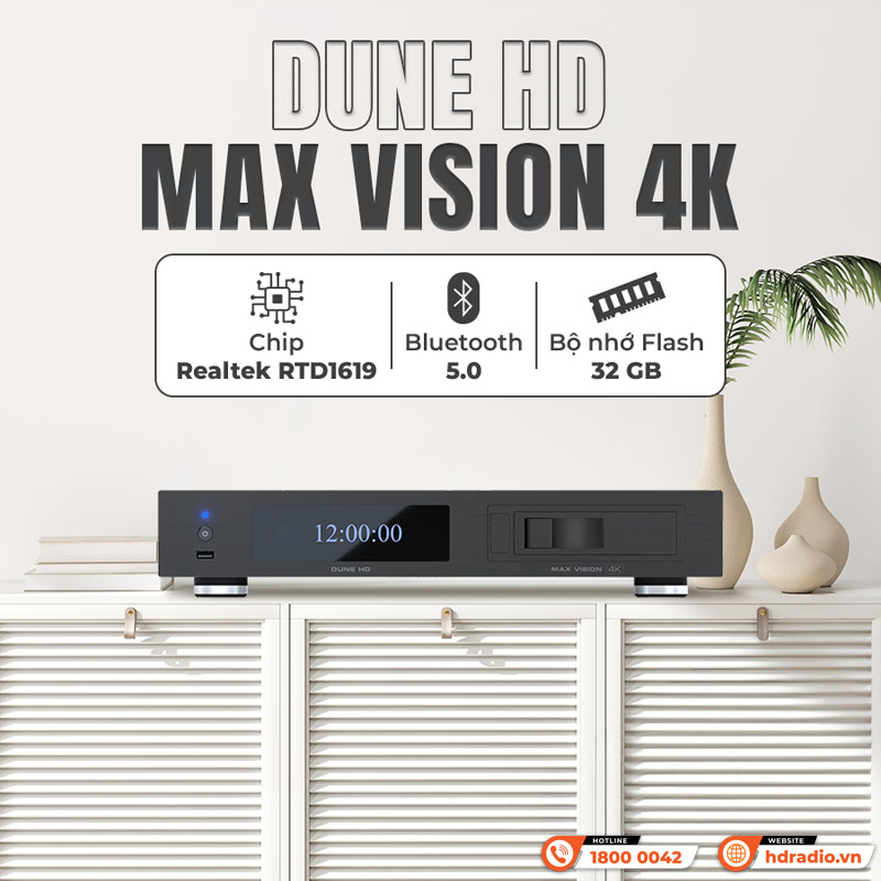 Đầu Dune HD Max Vision 4K, Android 9.0, Phát 4Kp60 HDR, 3D, Dolby Vision-2
