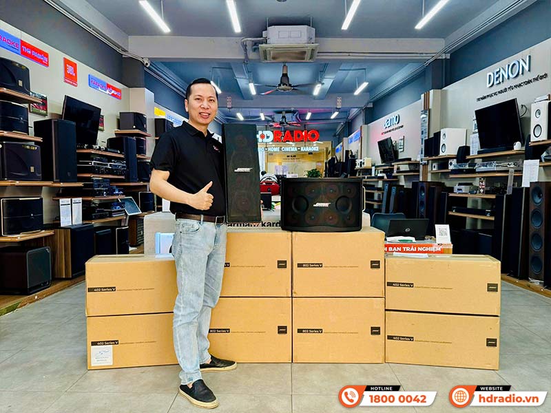 Loa Bose 402 Seri V chính hãng, Bass 11,25cm x4, 120W-7