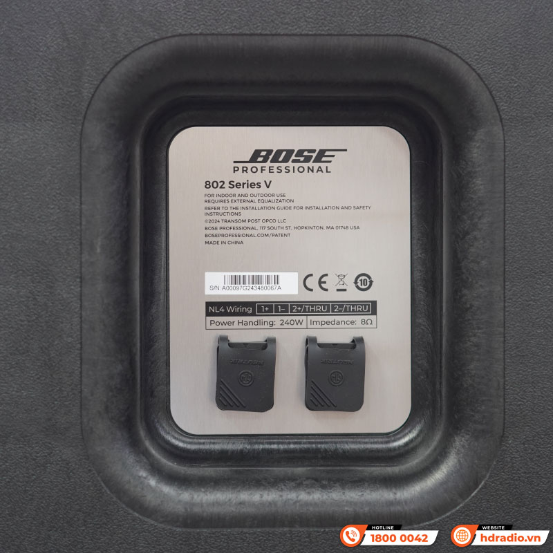 Loa Bose 802 Seri V(5) chính hãng, Bass 11.25cm x8, 240W RMS/960W PEAK (52Hz-15KHz)-6