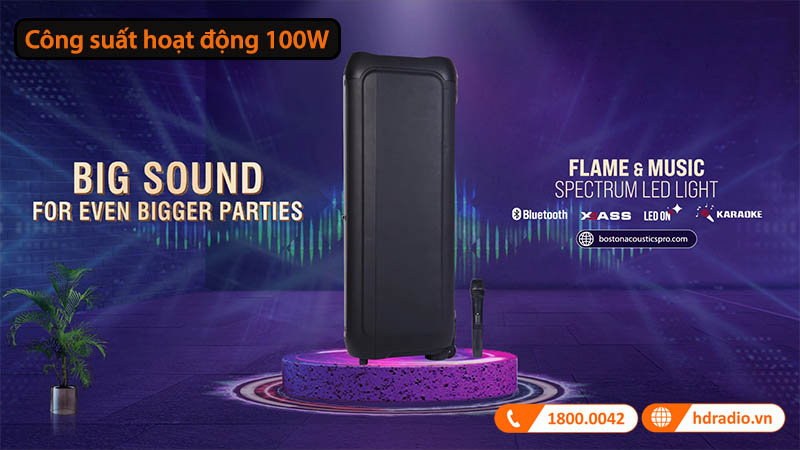 âm thanh mạnh mẽ