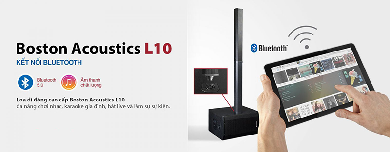 Loa Boston Acoustics L10 tích hợp bluetooth 5.0