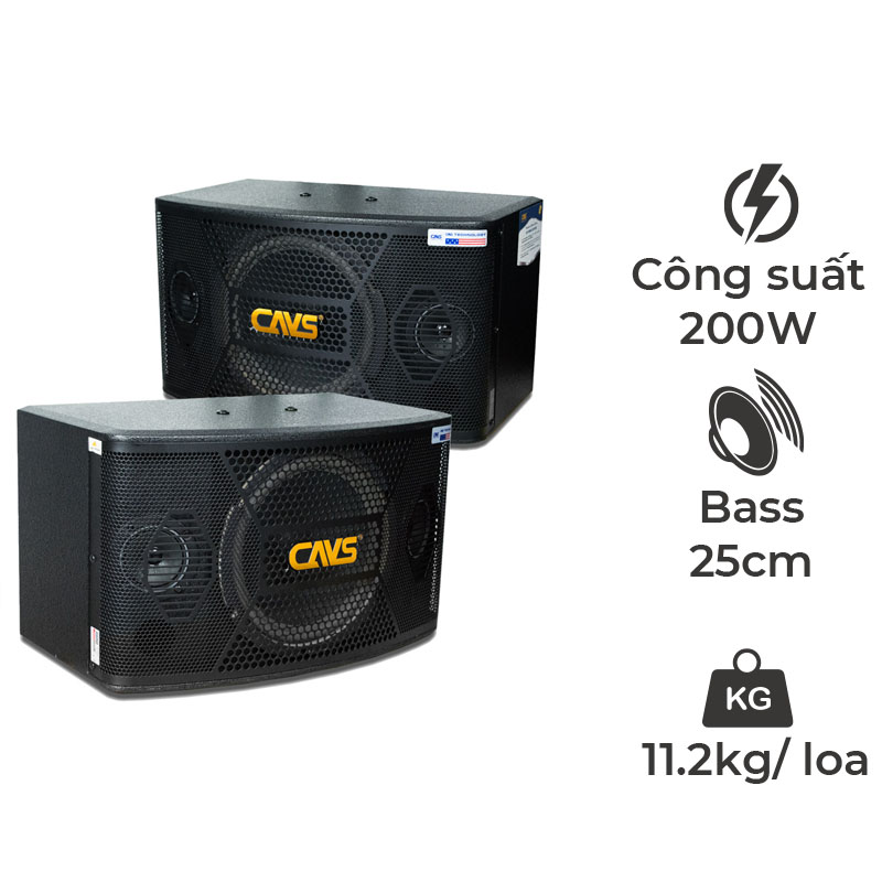 Loa CAVS MP10, Bass 25cm, 200W