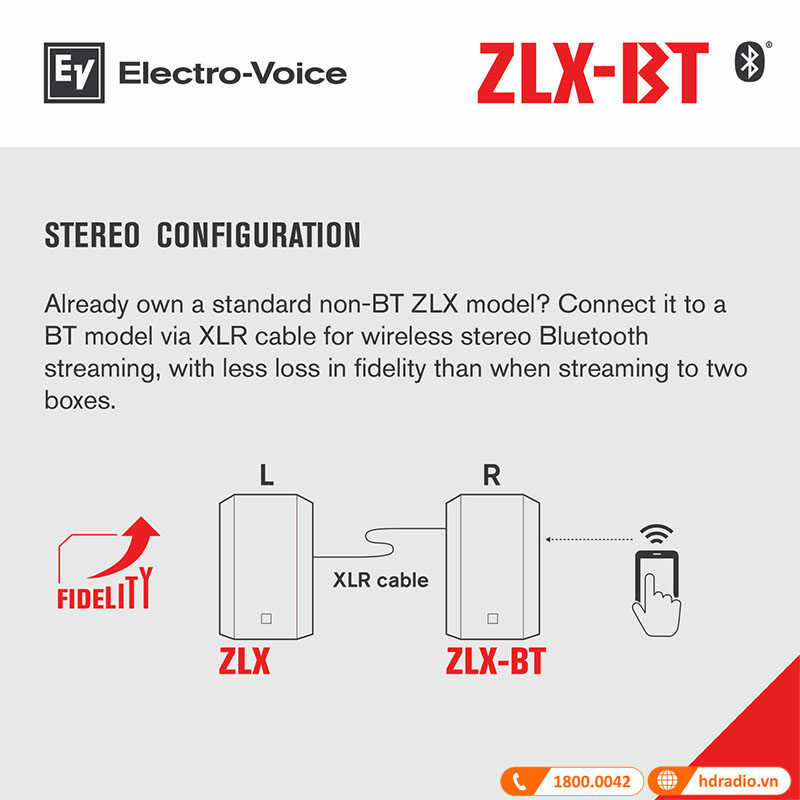 Bổ sung kết nối không dây bluetooth tiện lợi