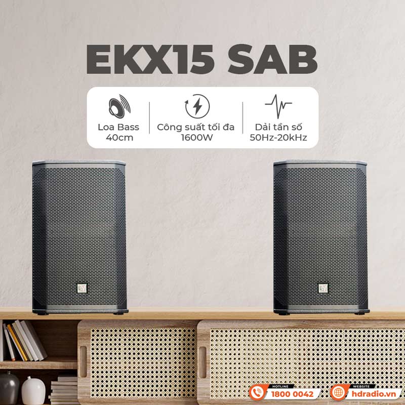 Tính năng Loa Electro voice EKX15 SAB