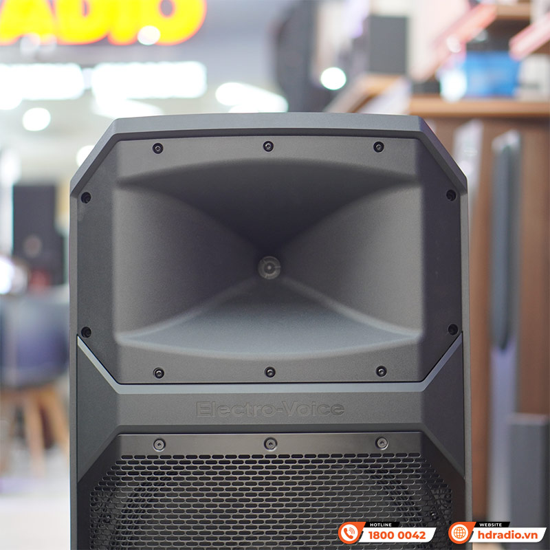 Loa Electro voice Eviva 15P, Bass 38cm, Công suất 1000W, Max SPL 126db, Bluetooth, XLR/TRS-2