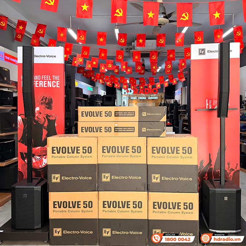 Loa Electro voice Evolve 50, công suất 1000W, AUX, Bluetooth (Loa Column Array)-4