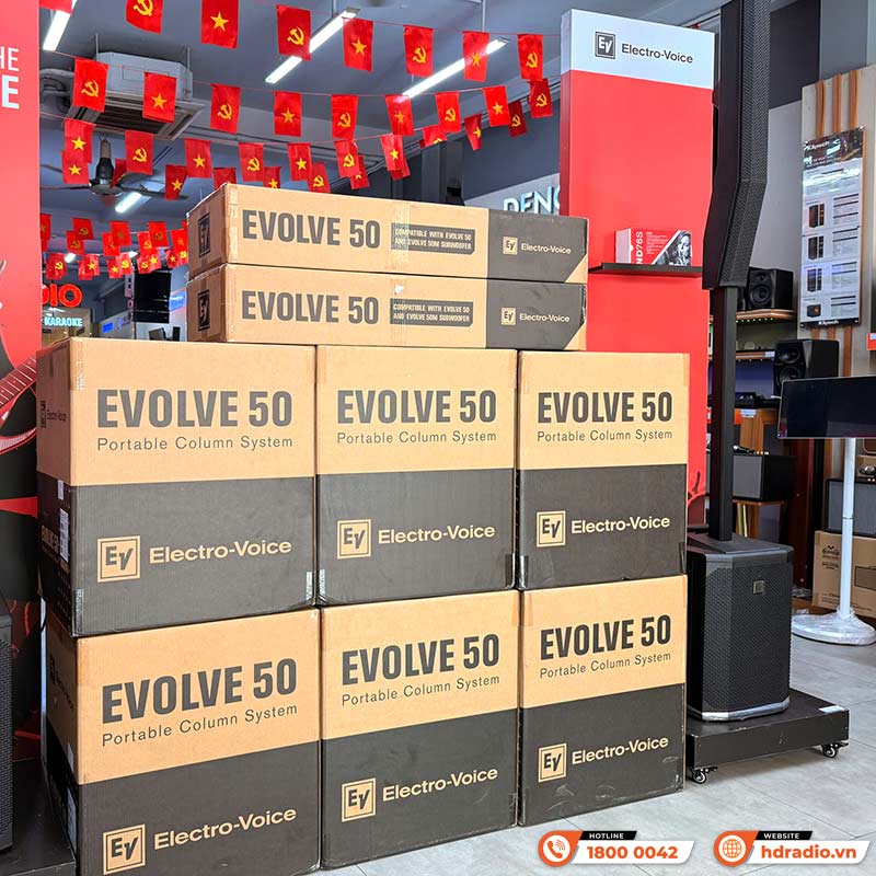 Loa Electro voice Evolve 50, công suất 1000W, AUX, Bluetooth (Loa Column Array)-3