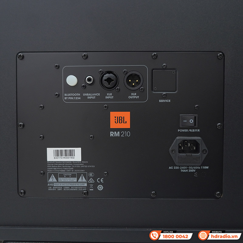 Loa Karaoke JBL RM210, Bass 25cm, Công Suất 300W, Bluetooth (Liền công suất)-18