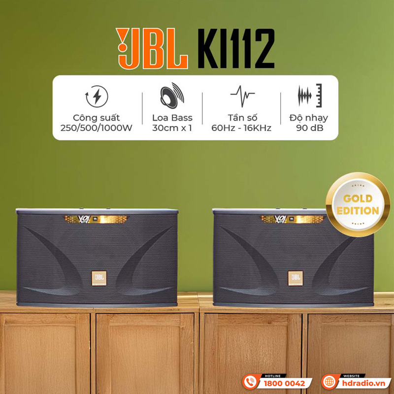 Tính năng Loa JBL Ki112 Gold Edition