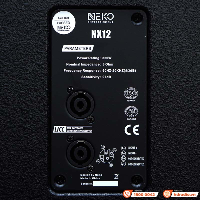 Loa Neko NX12, Bass 30cm, Công Suất 350W, Độ Nhạy 97db-13