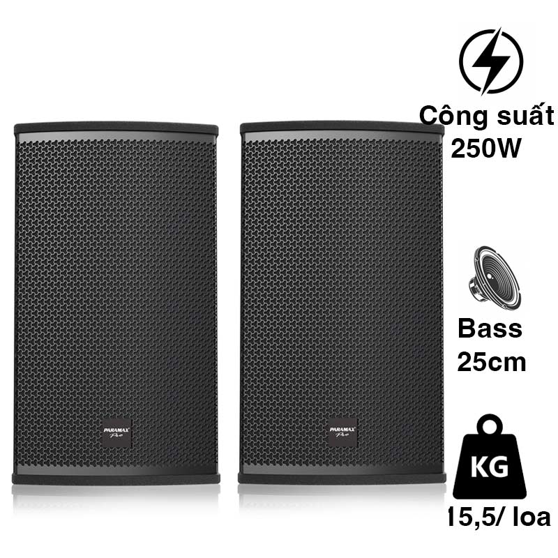 Loa Paramax Pro S25, Bass 25cm, 250W