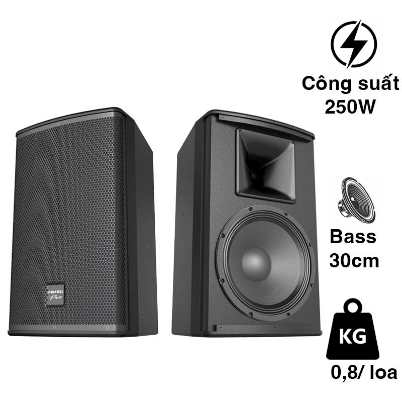 Loa Paramax Pro V30, Bass 30cm, 250W