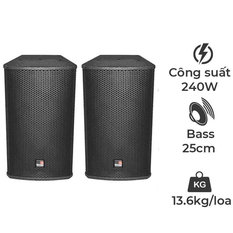 Loa Tecnare E10, Bass 25cm, 240W, SX Tây Ban Nha